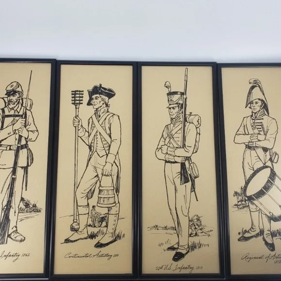Vintage 1960s Sperry Soldier Lithographs - Picture 10 of 10